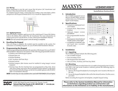 dsc lcd4501 manual Reader