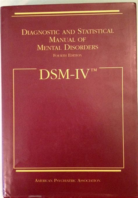 dsm iv diagnostic and statistical manual of mental disorders Reader