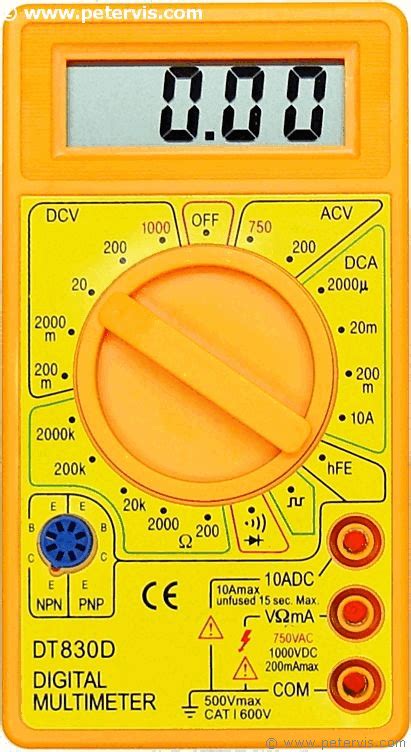 dt830 digital multimeter instructions Reader