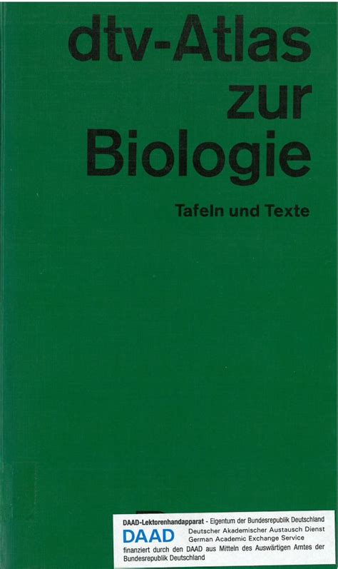 dtv atlas zur biologie tafeln und texte 2 dln met abbildungsseiten Kindle Editon