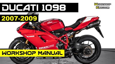 ducati 1098 service manual pdf Kindle Editon