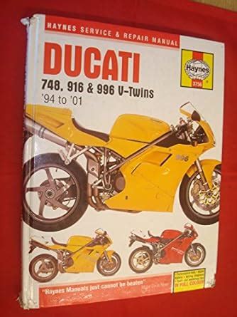 ducati 748 916 and 996 v twins 1994 to 2001 haynes service and repair manual Epub