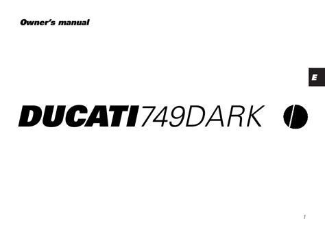 ducati 749 dark service manual Kindle Editon