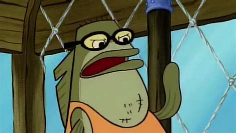 dude from spongebob with big lips