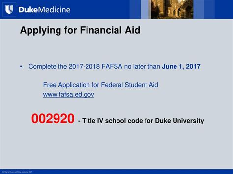 duke fafsa code