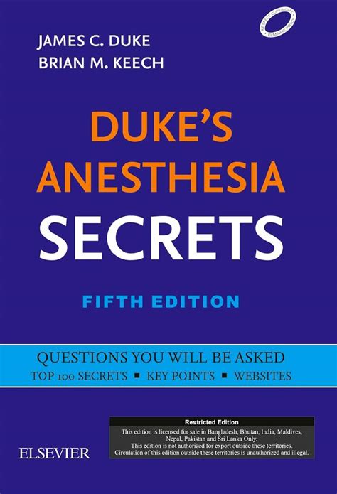 dukes anesthesia secrets 5e Reader