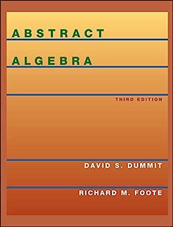 dummit and foote abstract algebra Epub