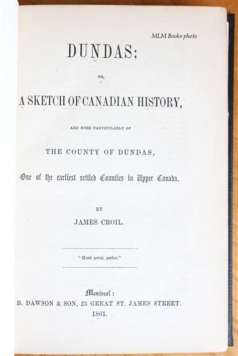 dundas sketch canadian history particularly Epub