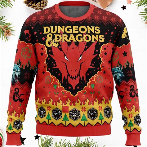 dungeons and dragons christmas sweater