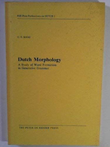 dutch morphology a study of word formation in generative grammar PDF