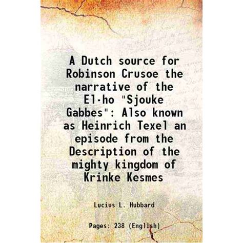 dutch source robinson crusoe description Epub