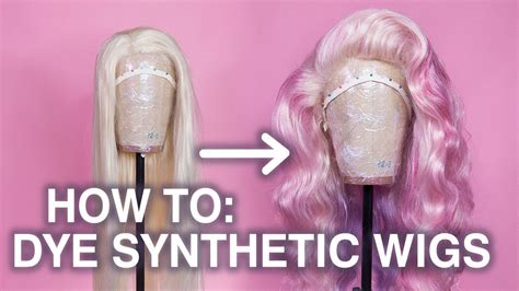 dyeing a synthetic wig