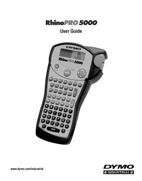 dymo rhinopro 5000 manual espaol Kindle Editon