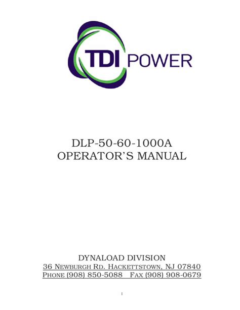 dynaload dlp50 60 1000 user guide Reader