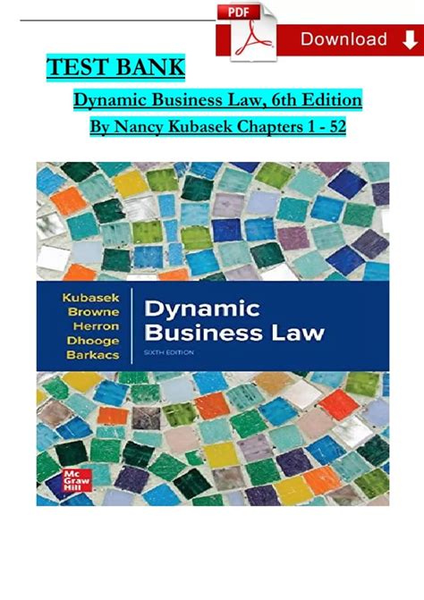 dynamic business law 2nd edition test bank pdf Ebook PDF