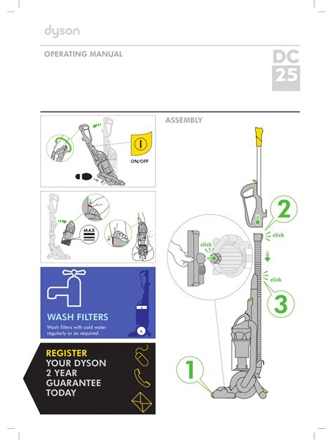 dyson vacuum cleaner operating manual Reader