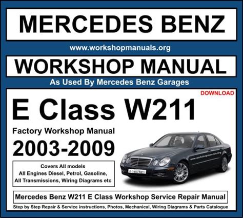 e class w211 owners manual pdf PDF