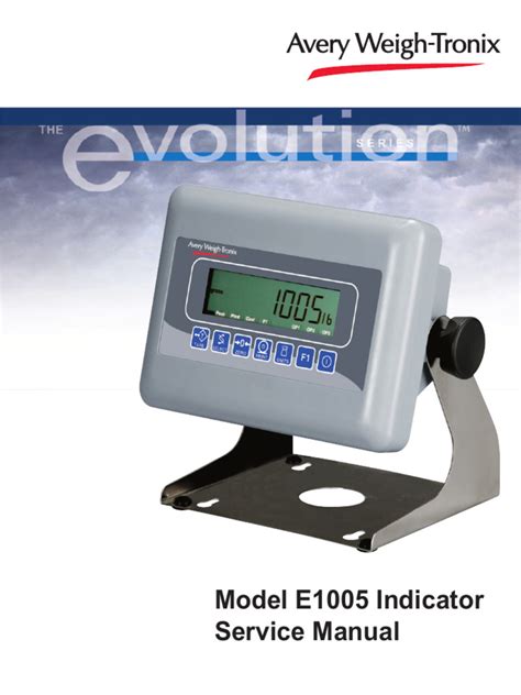 e1005 indicator service manual PDF