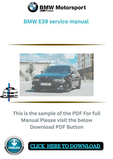 e39 service manual download PDF