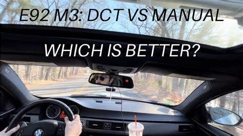 e92 m3 dct vs manual Reader
