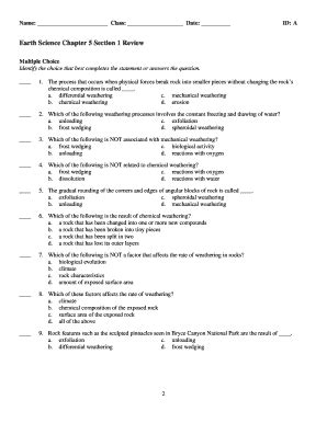 earth science chapter 5 review Doc