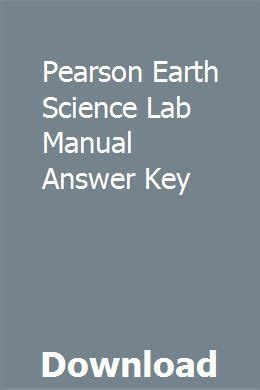 earth science lab manual answer key pdf Reader