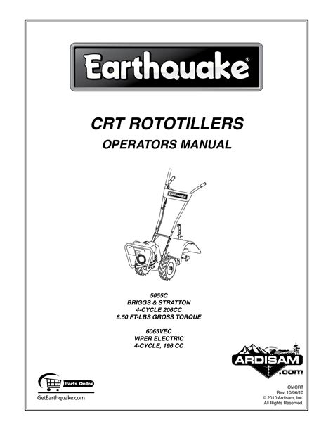 earthquake 5055c 6065vec user guide Reader