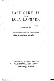 east carelia kola lapmark philologists Doc