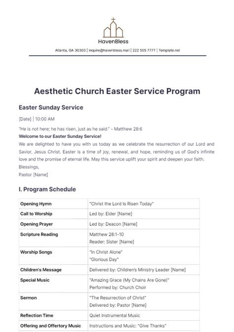 easter programs for the church Doc