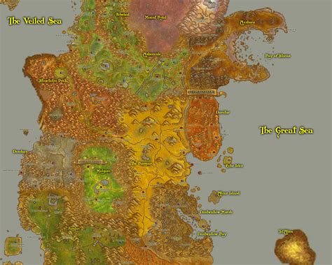 eastern kingdoms wow map