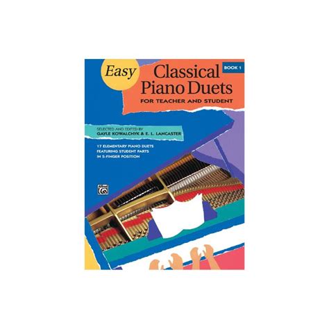 easy classical piano duets for teacher and student bk 1 alfred masterwork editions Reader