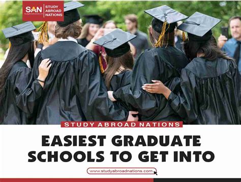 easy to get into graduate programs