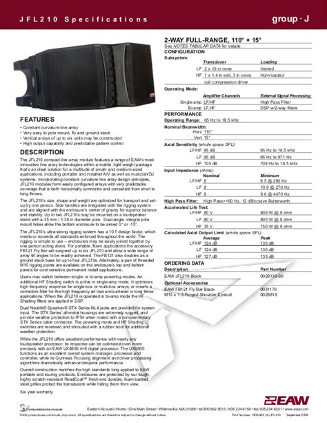 eaw jfx100i user guide Epub