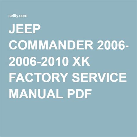 ebay 2006 jeep commander manual pdf Doc