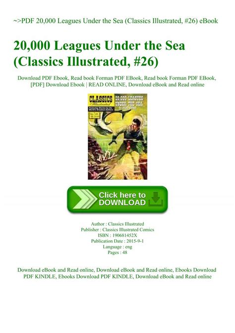 ebook 000 leagues under classics illustrated Doc