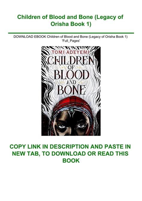 ebook children of blood and bone legacy PDF