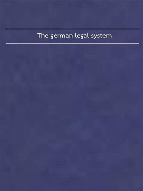 ebook german legal system anke freckmann Epub
