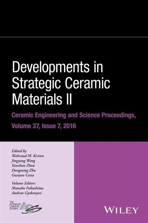 ebook online developments strategic ceramic materials engineering Epub