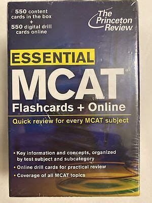 ebook online essential mcat flashcards graduate preparation Kindle Editon