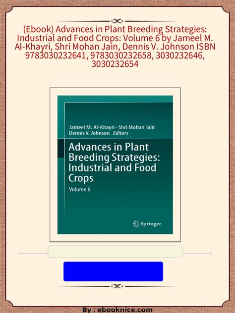 ebook pdf advances plant breeding strategies agronomic Epub