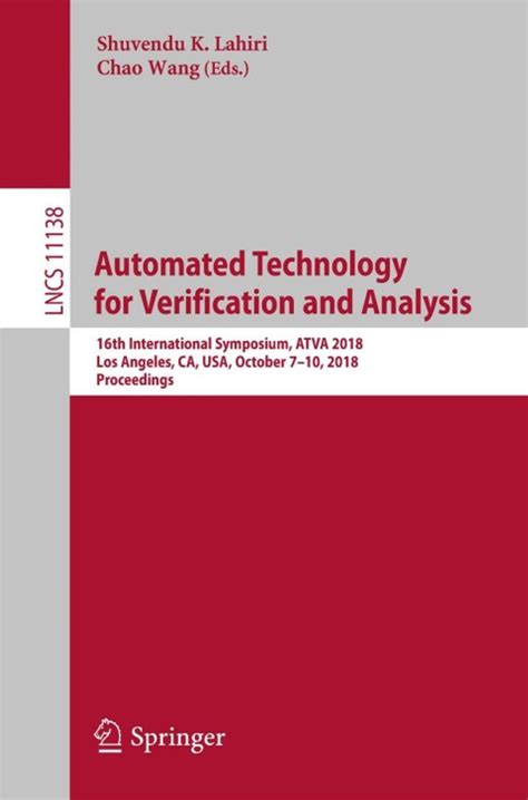 ebook pdf automated technology verification analysis international Kindle Editon