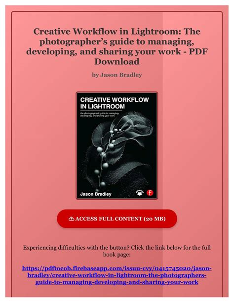 ebook pdf creative workflow lightroom photographers developing PDF