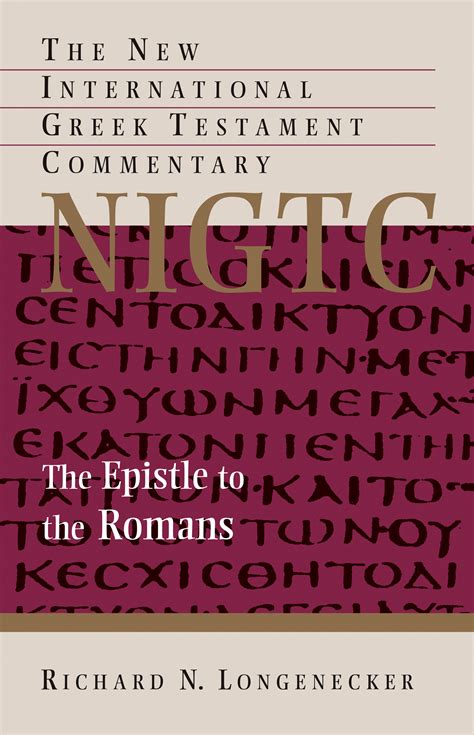 ebook pdf epistle romans international testament commentary Epub