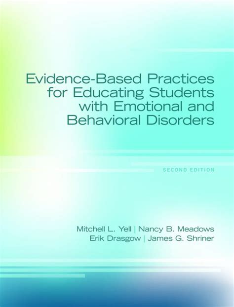 ebook pdf evidence based practices emotional behavioral disorders PDF