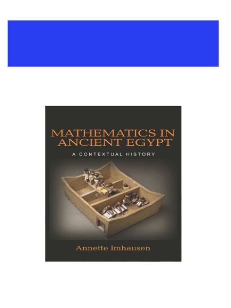 ebook pdf mathematics ancient egypt contextual history Epub