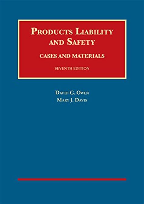 ebook pdf products liability safety university casebook Reader