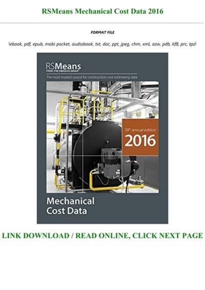 ebook pdf rsmeans mechanical cost data 2016 PDF