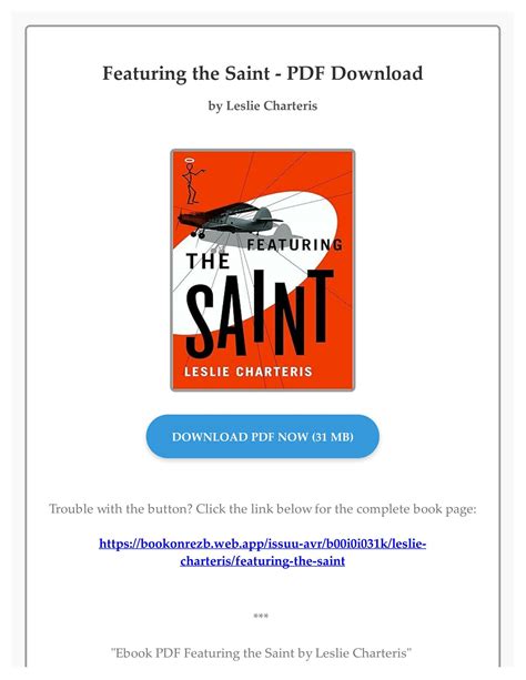 ebook pdf se or saint leslie charteris PDF