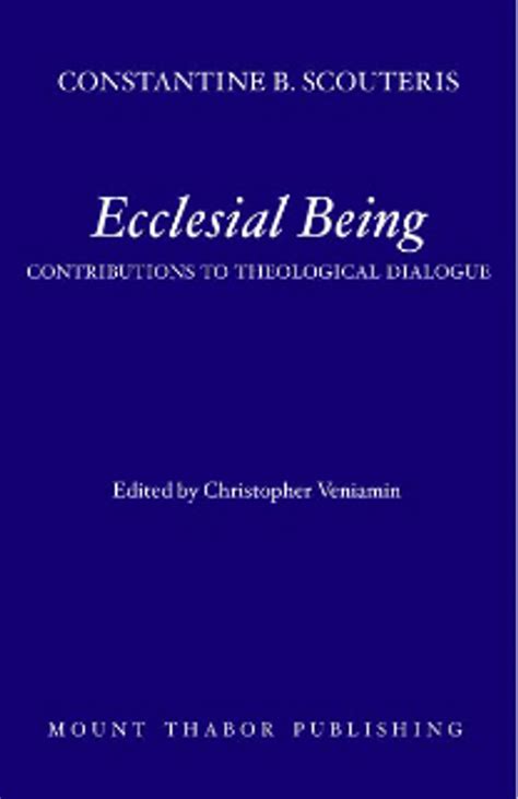 ecclesial being contributions to theological dialogue Reader