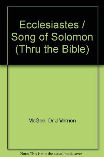 ecclesiastes or song of solomon thru the bible Epub